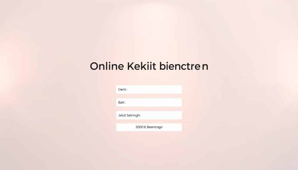 Online Kredit 3000 Euro