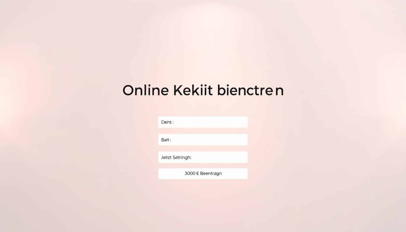 Online Kredit 3000 Euro