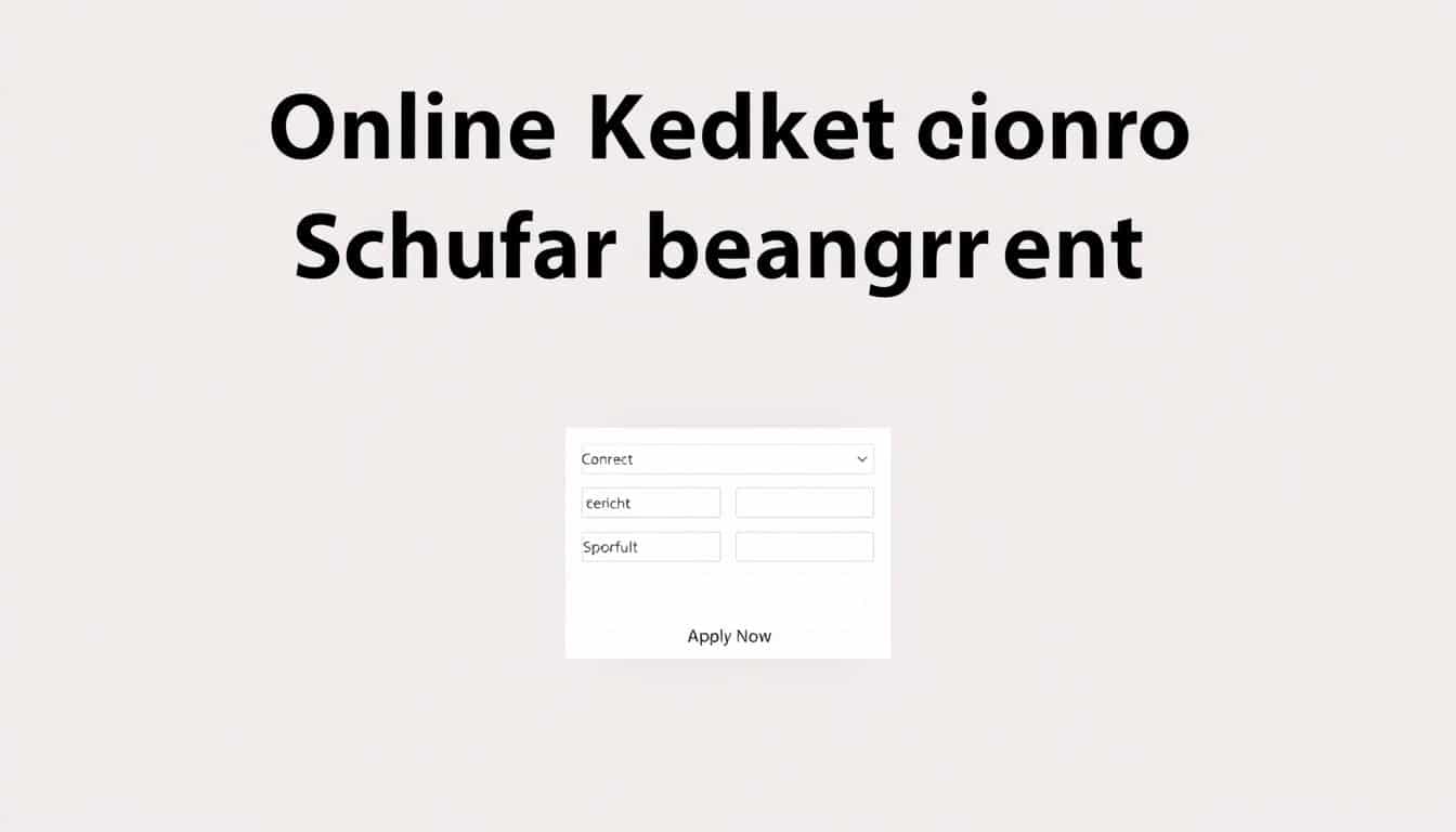 Online Kredit ohne Schufa